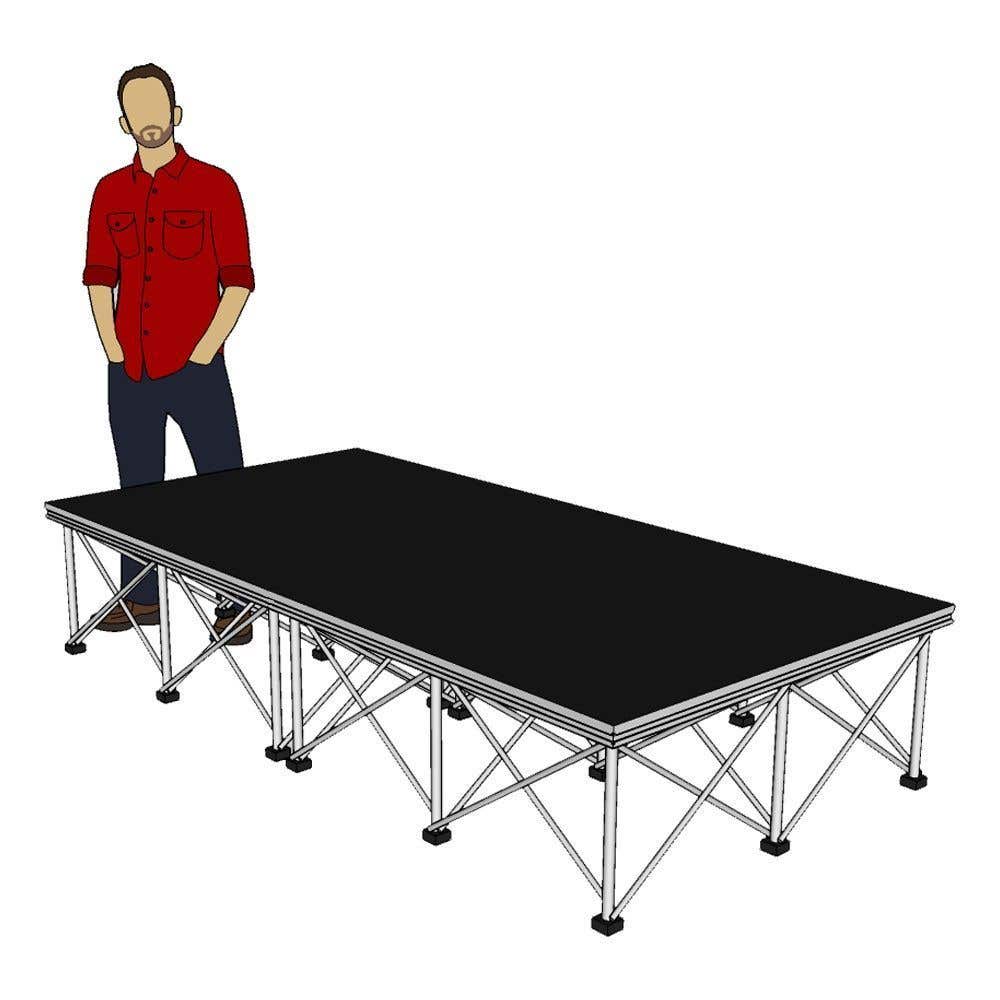 Power Dynamics Spider Deck750 mobile Bühne - 200 x 100 x 40 cm
