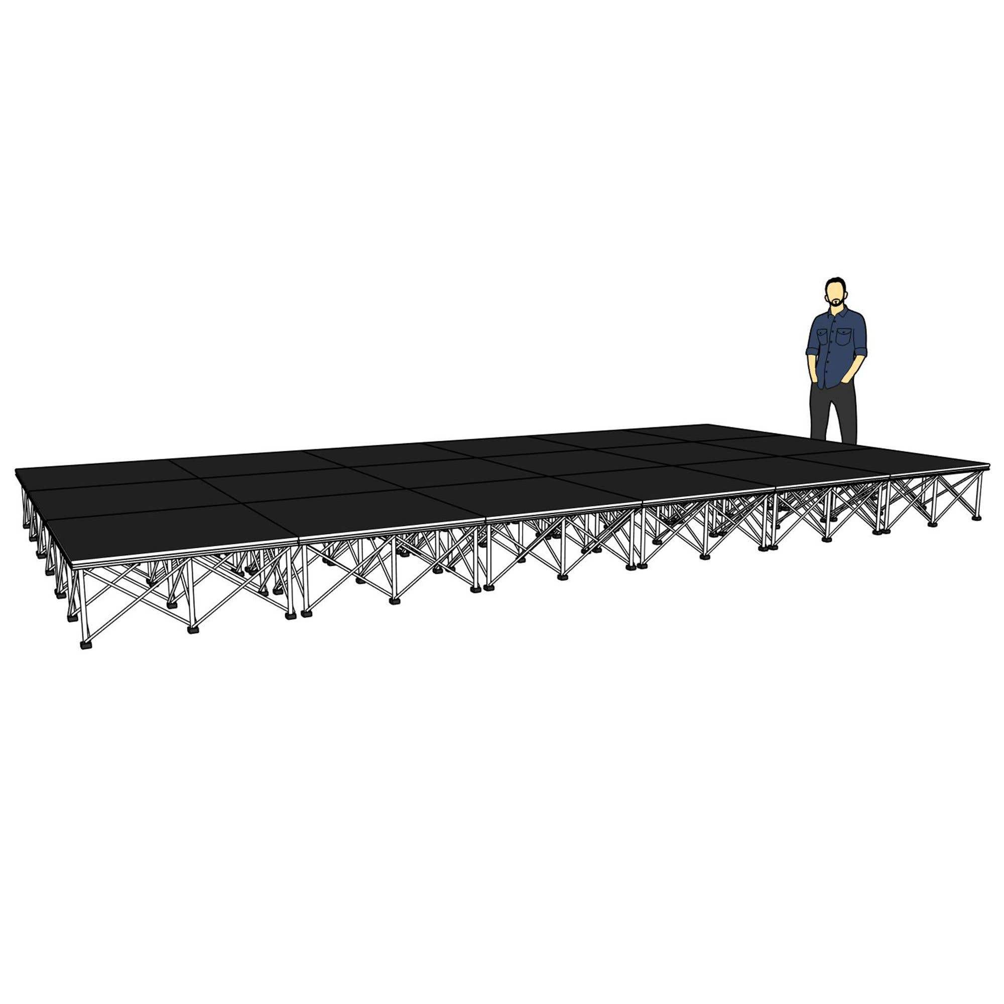 Power Dynamics Spider Deck750 mobile Bühne - 600 x 300 x 40 cm