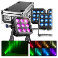 BeamZ StarColor72 LED Strahler 8er Set inkl. BeamZ FL72 Flightcase Transportcase mit Aufladefunktion