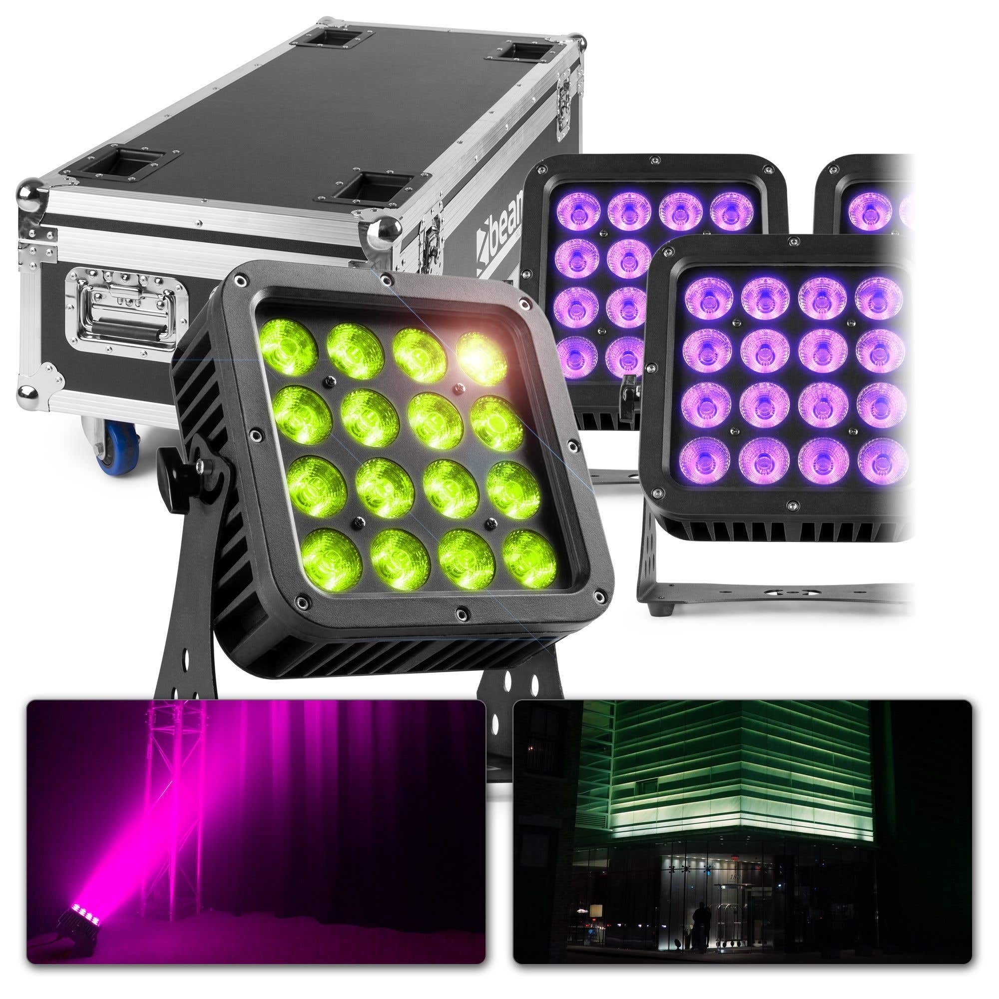 BeamZ StarColor128 LED Strahler 8er Set inkl. BeamZ FL128 Inkl. Flightcase