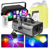 BeamZ S900 Nebelmaschine + 1x BeamZ LEDWAVE 4-in-1 Lichteffekt + 5L Nebelfluid