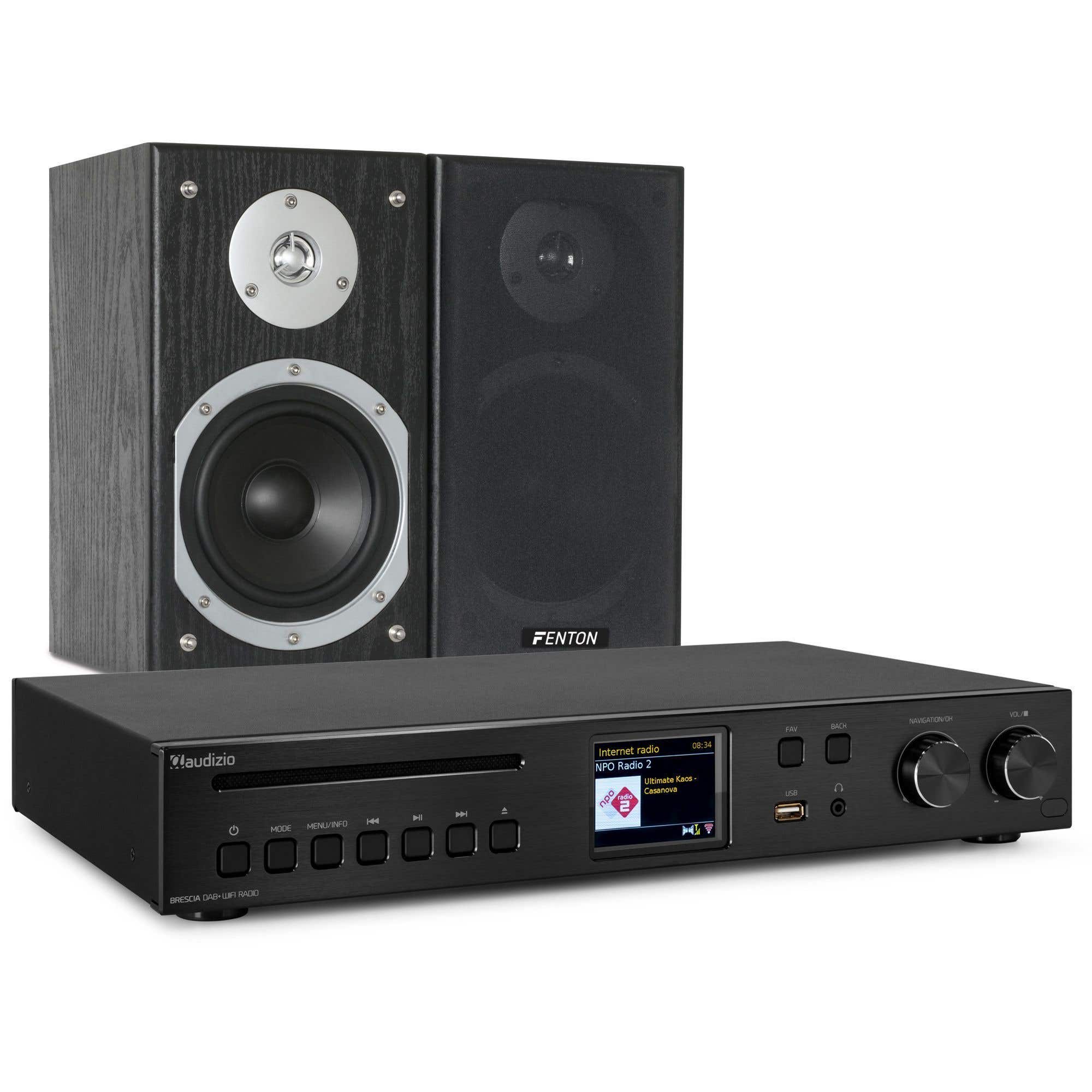 Audizio Brescia – Internetradio mit DAB+, Bluetooth, MP3, CD - schwarz