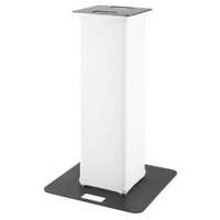 BeamZ P30 1 Meter Turm aus 4x Traversenstangen, 1x Baseplate und 1x Lycra Spanntuch (weiß)