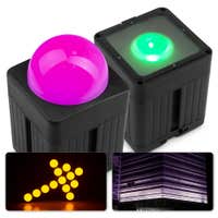 BeamZ Pro KUBE20BK 2er Set - Akku LED Spots In-/Outdoor Uplight - inkl. Zubehör - Schwarz