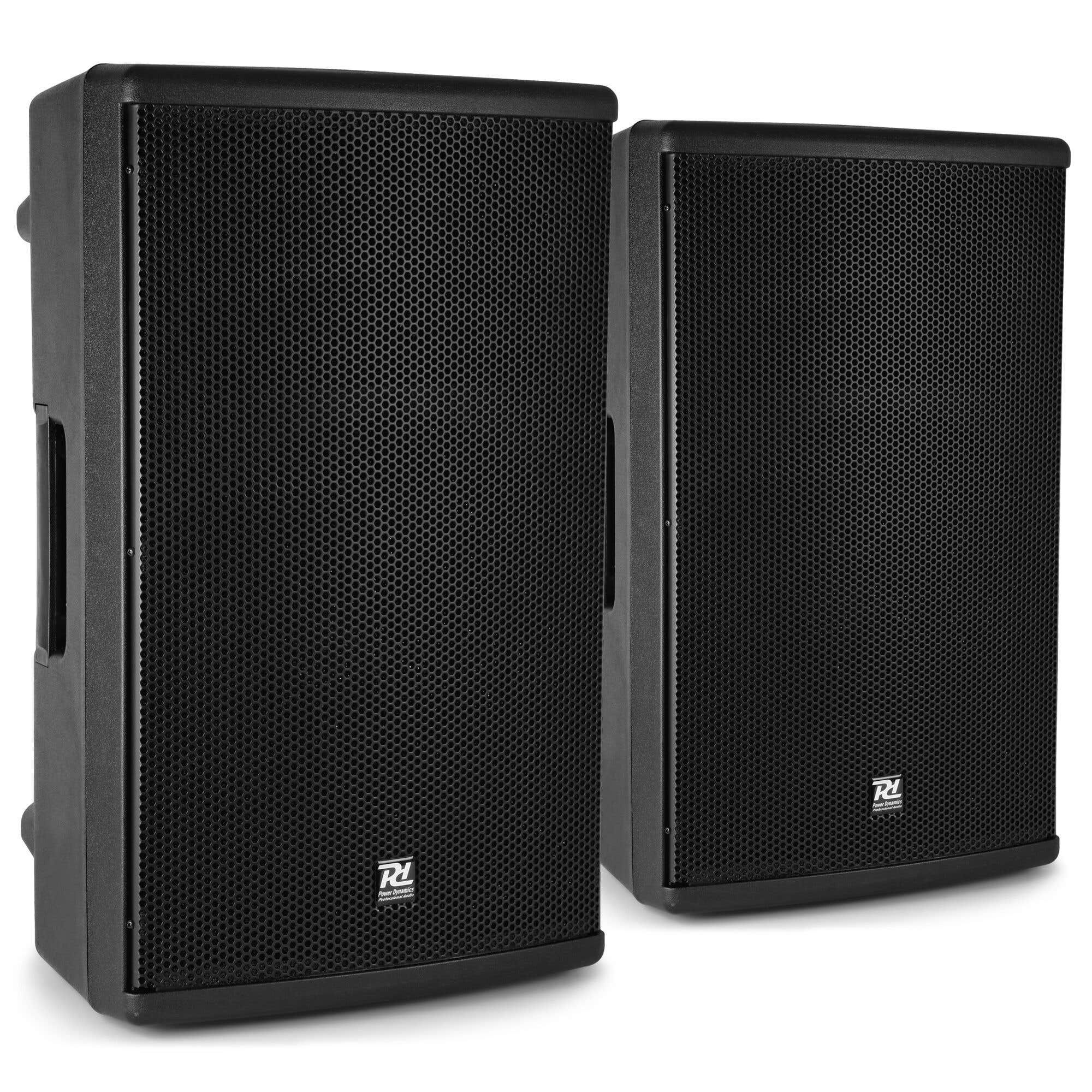 Power Dynamics PD415A Lautsprecher Set Aktiv - Bi-Amp - 15 Zoll  - 1400 Watt