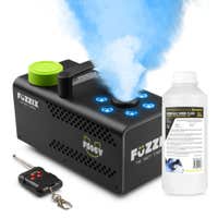 Fuzzix F506V Nebelmaschine inkl. 1L Nebelflüssigkeit - Mit 6 RGB-LEDs und Funkfernbedienung
