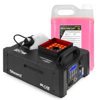 BeamZ BLAZE1200 Nebelmaschine horiz./verti. mit CO2 Nebelfluid - 12x 4W RGBA LEDs