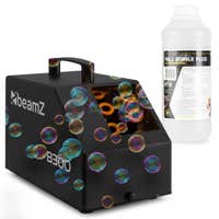 BeamZ B300 Seifenblasenmaschine im Set mit 1L Seifenblasenflüssigkeit und Fernbedienung