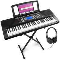 MAX Rhapsody61P Keyboard Set - inkl. Ständer und Kopfhörer - 61 anschlagdynamische Tasten