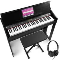 MAX RhapsodyDP61 Keyboard Komplettset - Digitalpiano mit festen Keyboardständer inkl. Bank und Kopfhörer