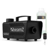 BeamZ S550 Nebelmaschine mit Nebelfluid 1L - Party Nebelmaschine inkl. Fernbedienung - 550W