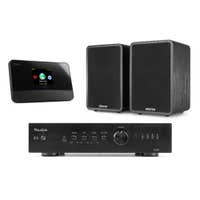 Fenton Stereoanlage mit Tuner – HiFi Anlage mit 2 Lautsprechern – mit Bluetooth, DAB+, UKW und Internetradio