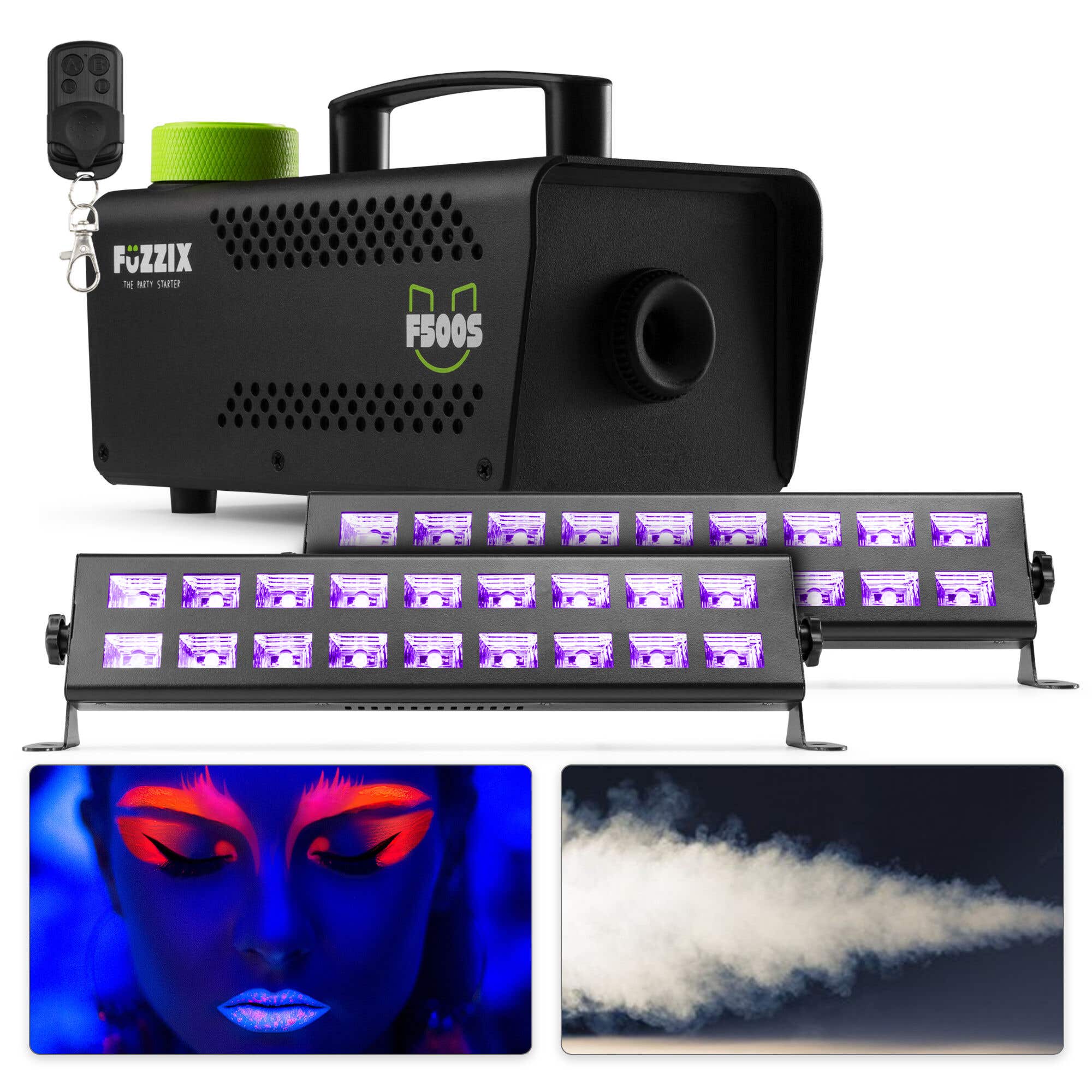 BeamZ Schwarzlicht Party Komplettset