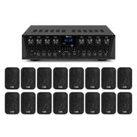 Power Dynamics PV280BT – Soundsystem mit Bluetooth – 16 Lautsprecher & 8-Zonen-Verstärker – 800 W