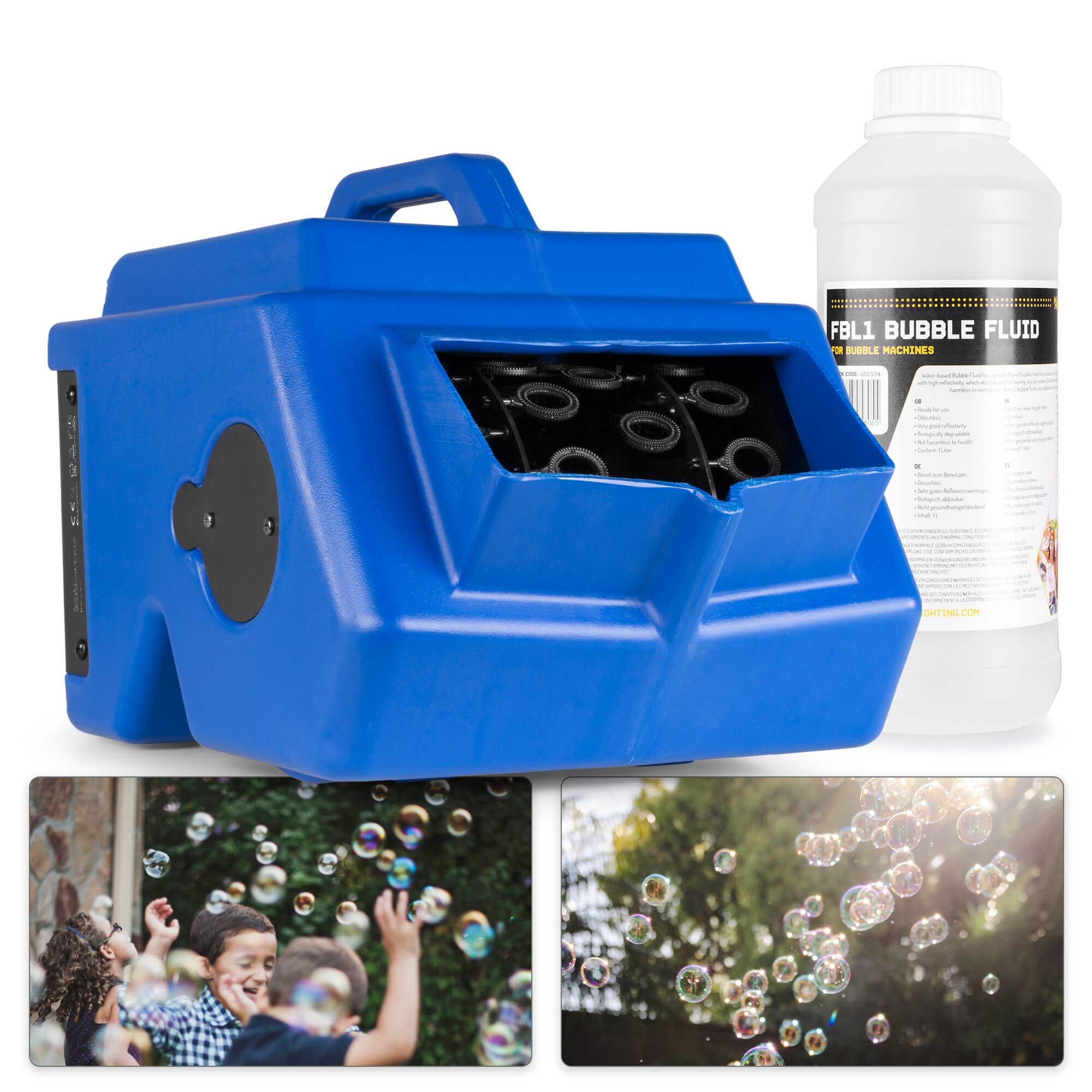 BeamZ B1500 Seifenblasenmaschine mit 1 Liter Flüssigkeit – Inkl. Fernbedienung