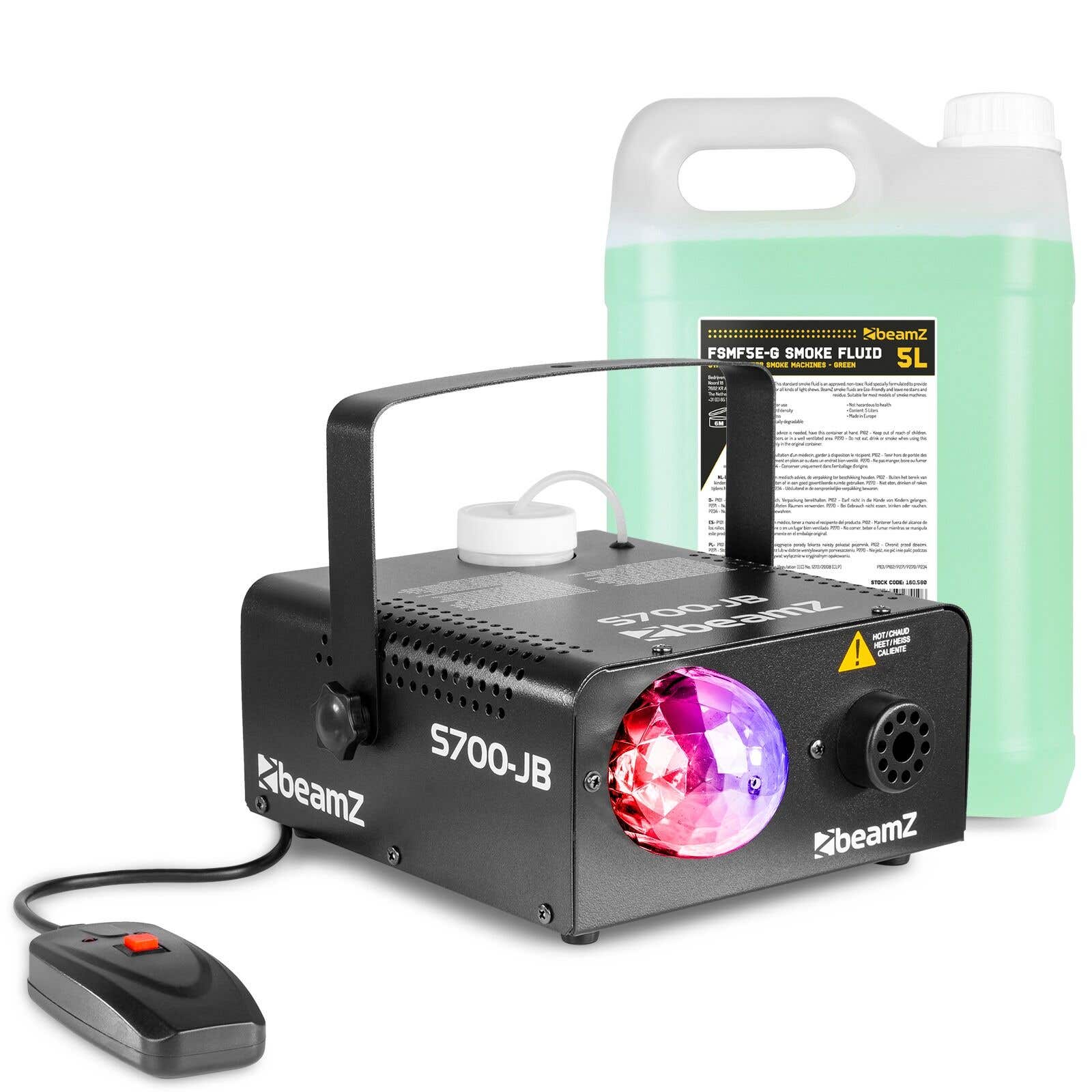 BeamZ S700-JB Jelly Ball Nebelmaschine mit 5 Litern Nebelfluid