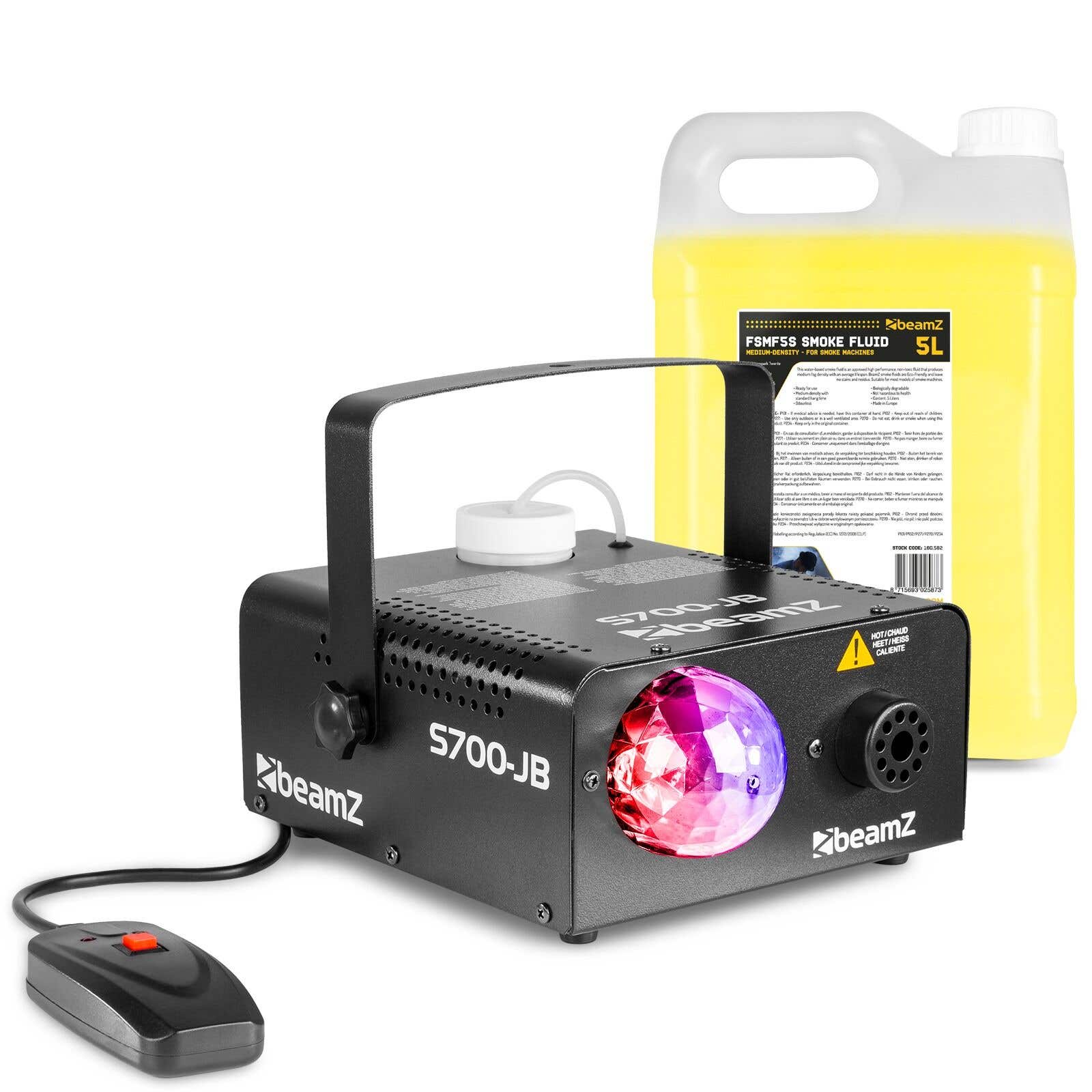 BeamZ S700-JB Jelly Ball Nebelmaschine mit 5 Litern Nebelfluid