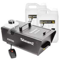 BeamZ ICE700 Bodennebelmaschine inkl. 10L Fluid - 700W Low Fogger Nebelmaschine mit Eiskühlung