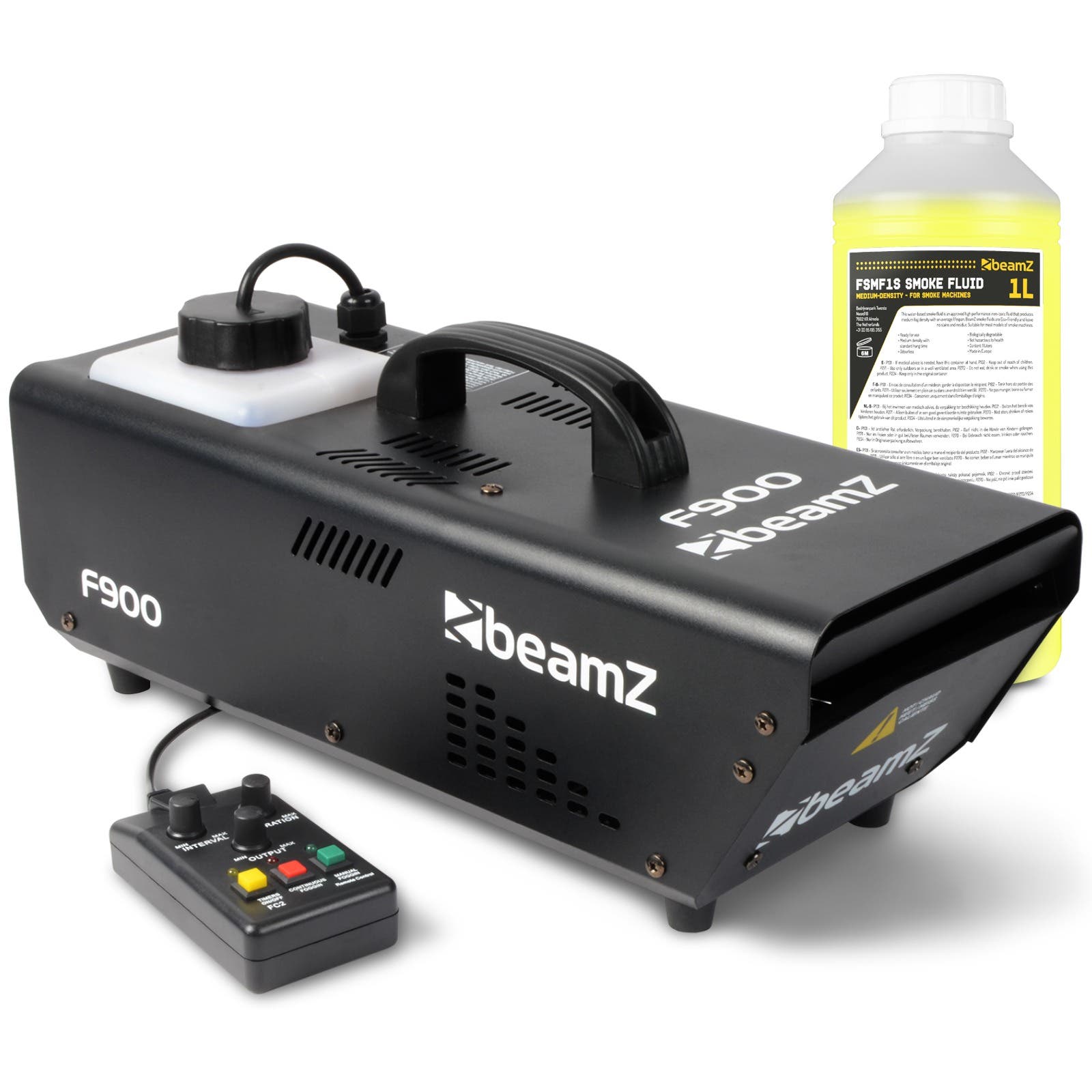 BeamZ F900 Fazer Nebelmaschine mit 1 Liter Nebelfluid – 900W 
