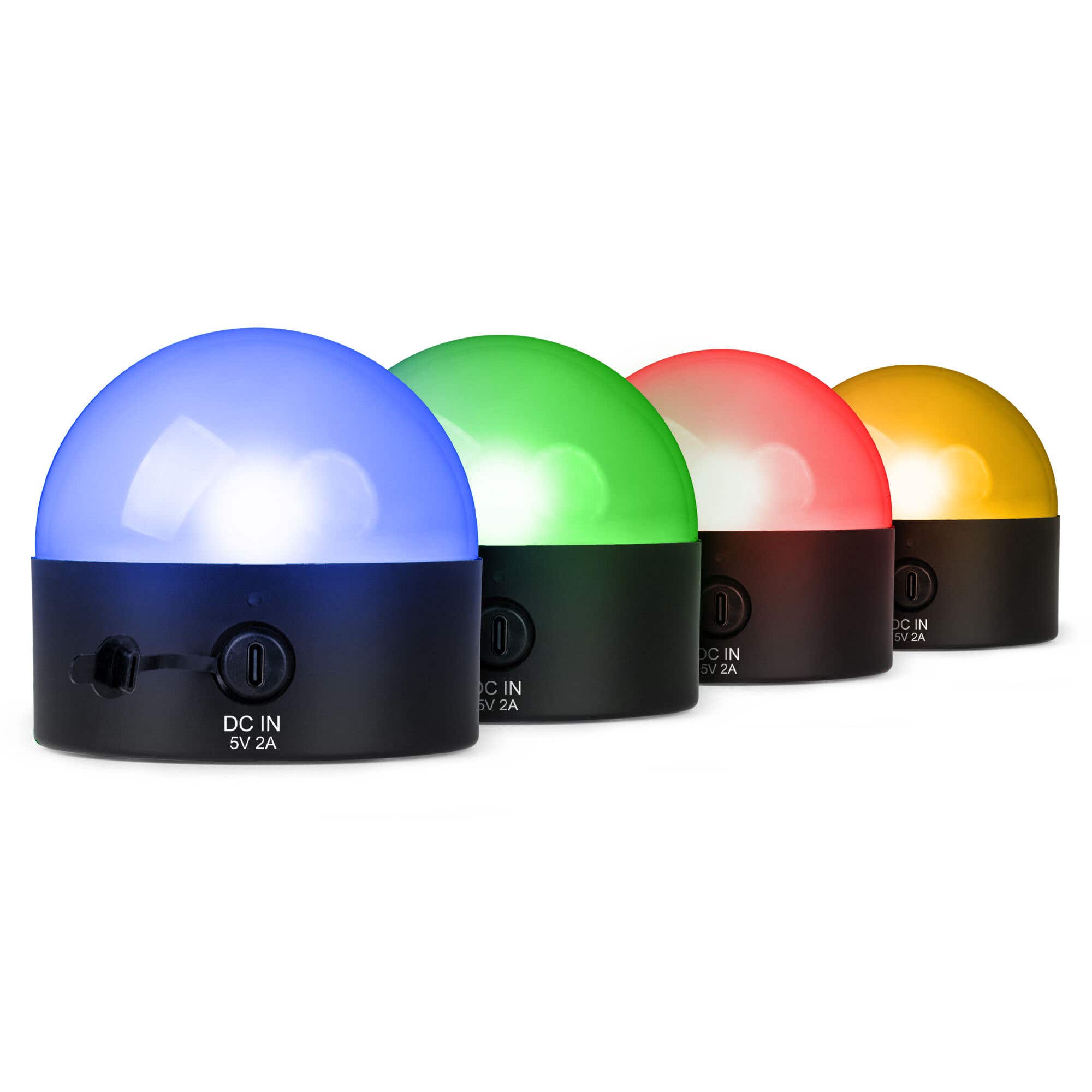 BeamZ BTL32 Set – Akku-Tischleuchte – Kugellampe mit RGBW LEDs – Magnetische Halterung – 4 Stück