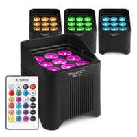 BeamZ Professional BBP48 Akku Uplight Set 4 Stück - IP65 wasserdicht - RGBAW-UV LEDs
