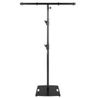 Vonyx Lichtstativ Pro Set - T-Bar und Bodenplatte - 4 Befestigungspunkte - 112-260 cm - 25 kg belastbar