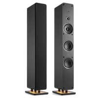 Audizio ARCO Aktive Lautsprecher mit DAB Radio 2er Set – HiFi-Lautsprecher – 320W – Schwarz