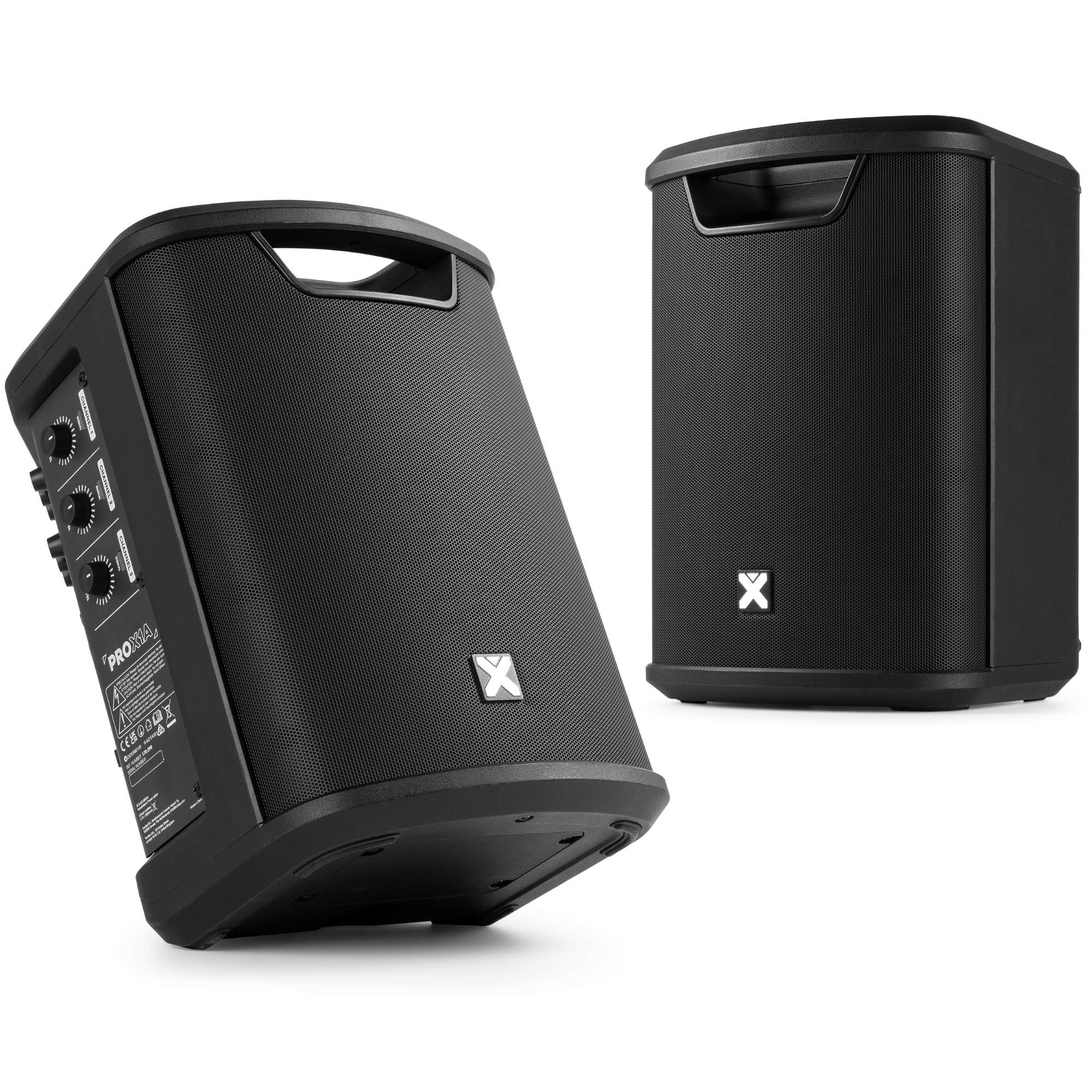 Vonyx PRO X1A PA Anlage 2er Set - Bluetooth Aktivlautsprecher mit Akku - 500W