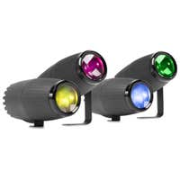 BeamZ Set mit 4 PSZ18W LED Pinspots - 16 RGBW Farben - Manueller Zoom - Mit Fernbedienung