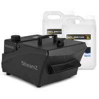 BeamZ ICE1400 Bodennebelmaschine Set - Inkl. 10L Nebelfluid - Funktioniert mit Eis - DMX - 1400 W