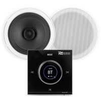 Power Dynamics Badezimmer Lautsprecher Set - Einbaulautsprecher mit Bluetooth Verstärker B50B