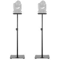 Vonyx MPS Lichtstative für Moving Heads 2er Set - Quadratische Bodenplatten - 108-183cm - bis 25kg