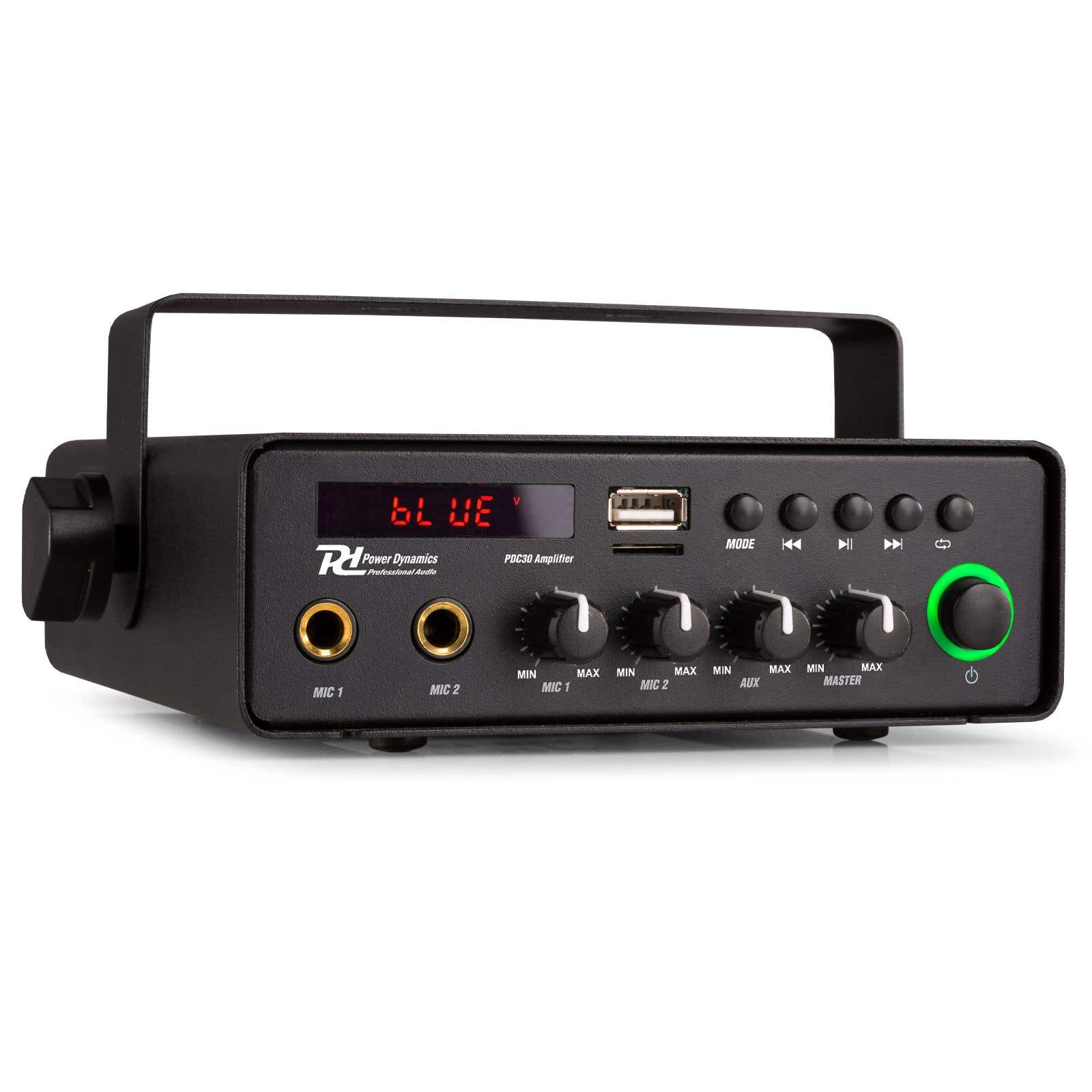 Power Dynamics PDC30 Verstärker mit Bluetooth - 30W - 12V (Auto) oder 230V