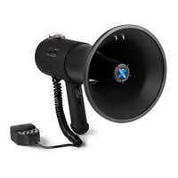 Vonyx MEG075 Megaphon mit Sirene und abnehmbarem Mikrofon – 75 W Leistungsstarkes Megaphon – Bluetooth – Schwarz