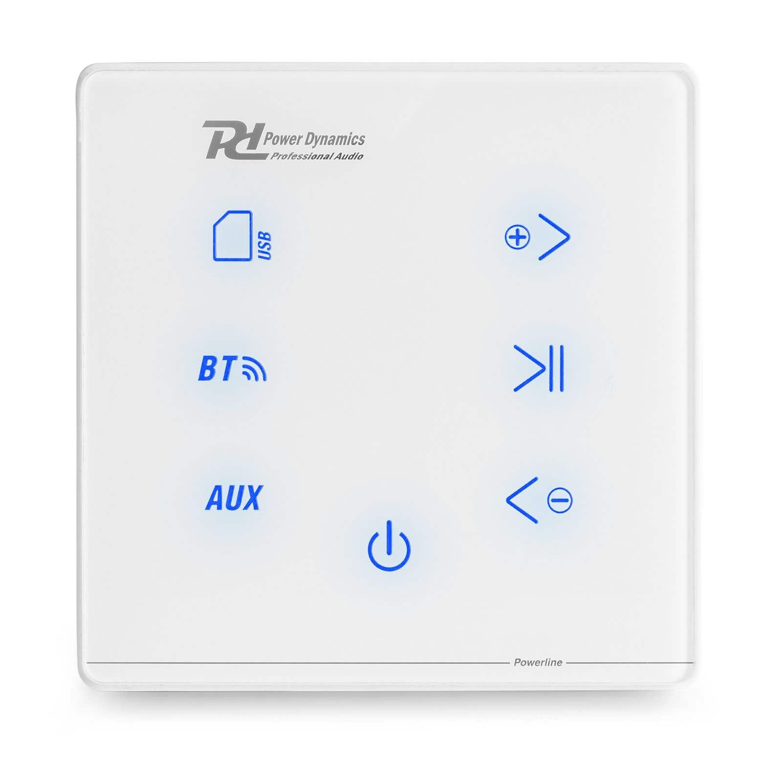 Power Dynamics Powerline A50W Einbauverstärker mit Bluetooth - 2x 20W