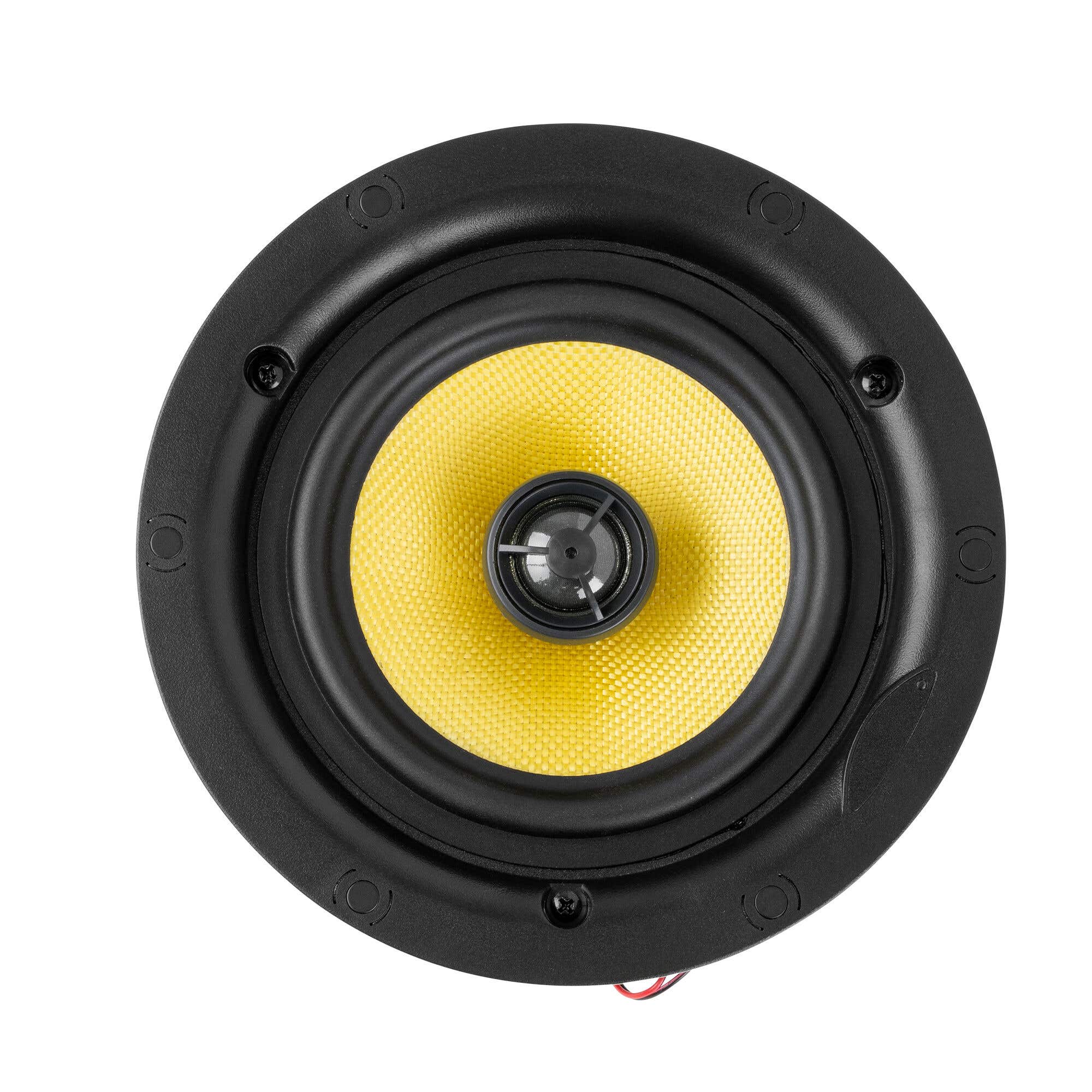 Power Dynamics KVCS6 HQ Deckenlautsprecher IP44 Outdoor – 6.5 Zoll Einbau-Speaker – Weiß