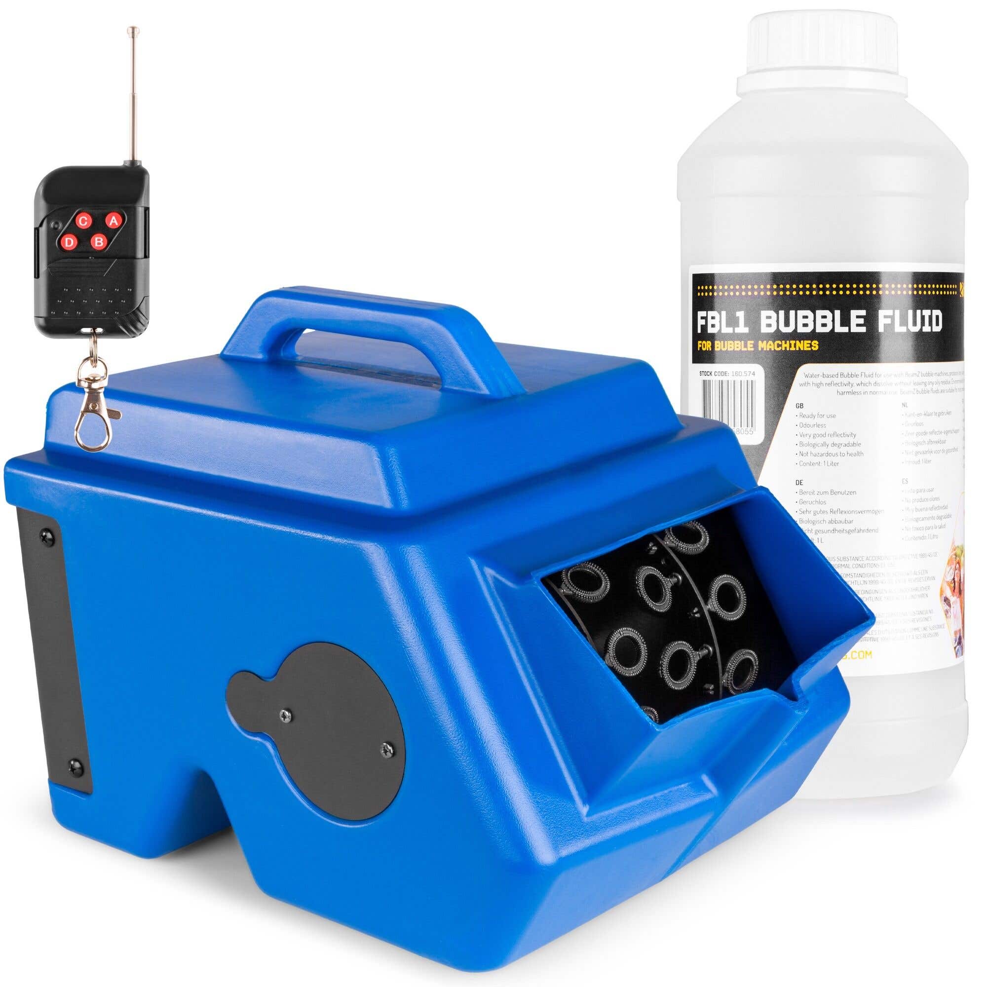 BeamZ B1500 Seifenblasenmaschine mit 1 Liter Flüssigkeit – Inkl. Fernbedienung