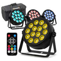 BeamZ BCC165 LED PAR 4er Set im Flightbag– 14x 4W RGBAW-UV LEDs – Inkl. Fernbedienung