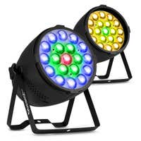BeamZ Pro BAC552Z LED PAR 2er Set - Professioneller PAR Zoom - RGBW LEDs