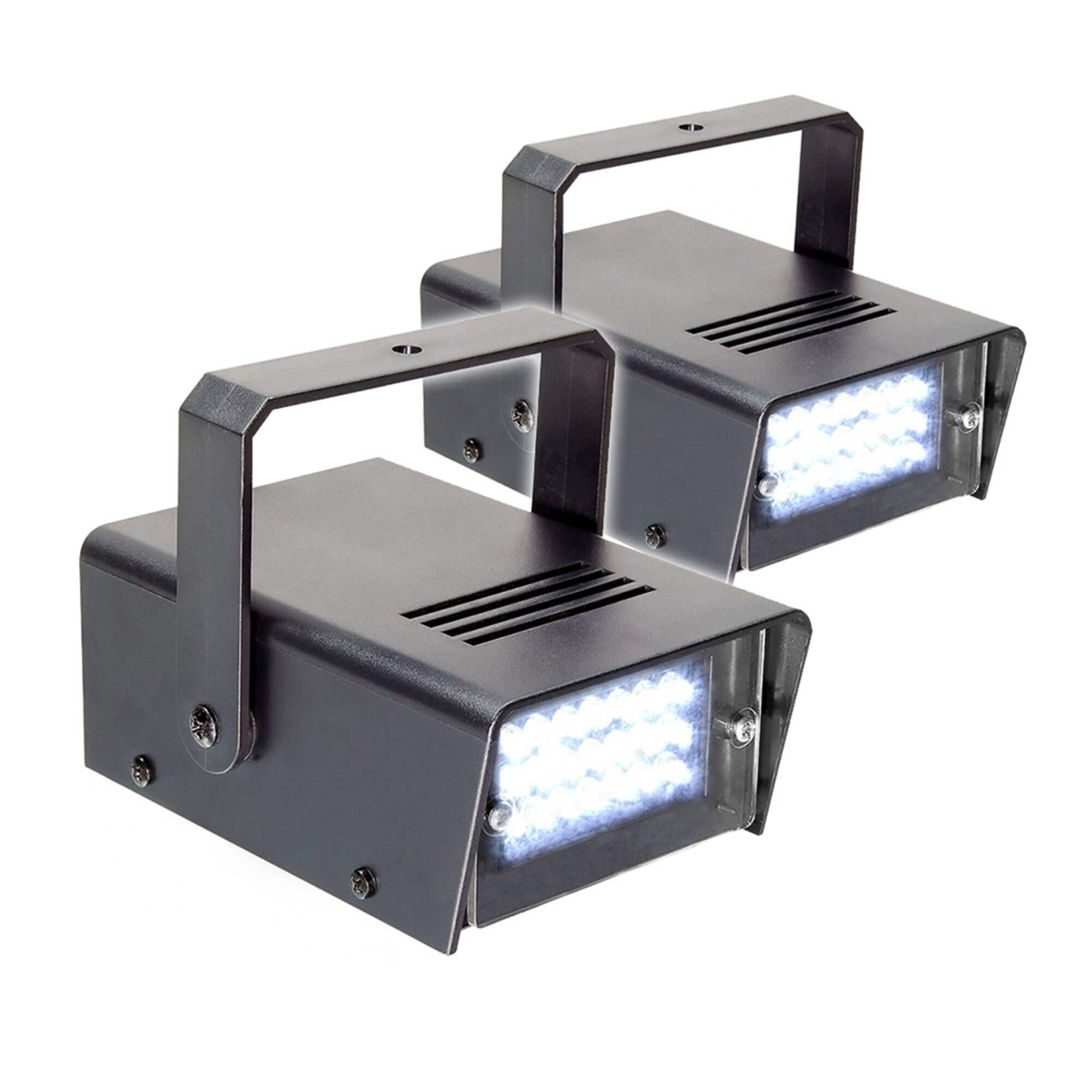 BeamZ Set mit 2 BMS24LED Stroboskopen - Weiß mit 24 LEDs