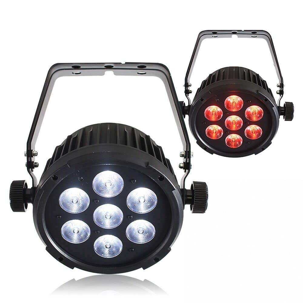 BeamZ 2er Set BT270 LED Flat Pars - 7x 6W RGBW LEDs mit Fernbedienung und DMX Steuerung