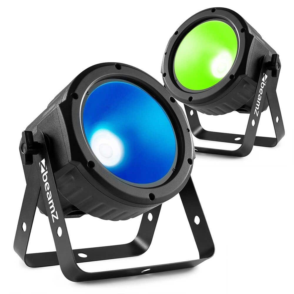 BeamZ COB30RGB Flat Par 2er Set – Inkl. Fernbedienung – 30W