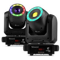 BeamZ Cobra 100R LED Set – 2 Spot Moving Heads mit RGB Ring – 100W