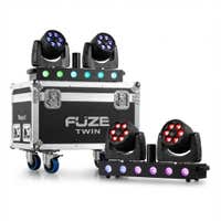 BeamZ Fuze Twin Set – 2x 75W Wash Moving Heads & RGBW LED Bars im Flightcase