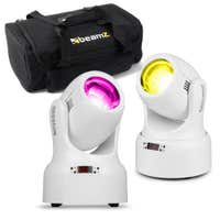 BeamZ NOVA80B-WH Beam Moving Head Set – 2x Moving Heads mit Tasche – 80W – Weiß