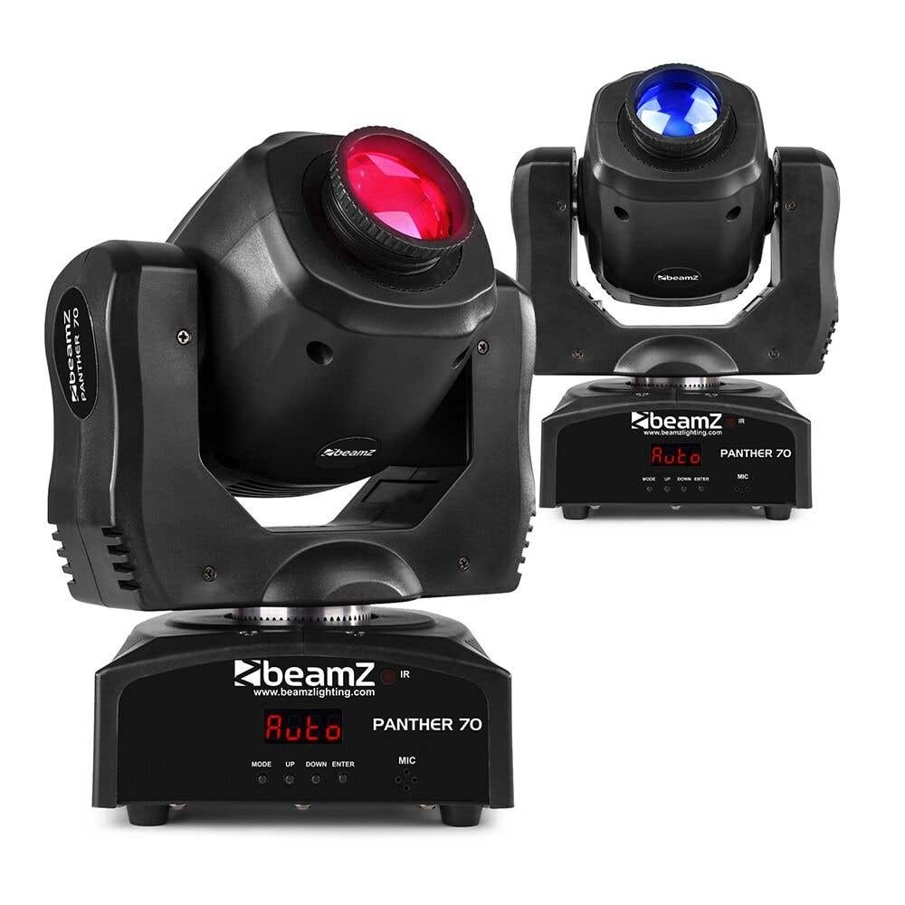 BeamZ Panther 70 LED Spot Moving Heads 2er Set - 70W