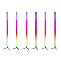 BeamZ Professional Kratos LED Tube 6er Set - RGBW LED - IP65 Outdoor/Indoor mit Akku