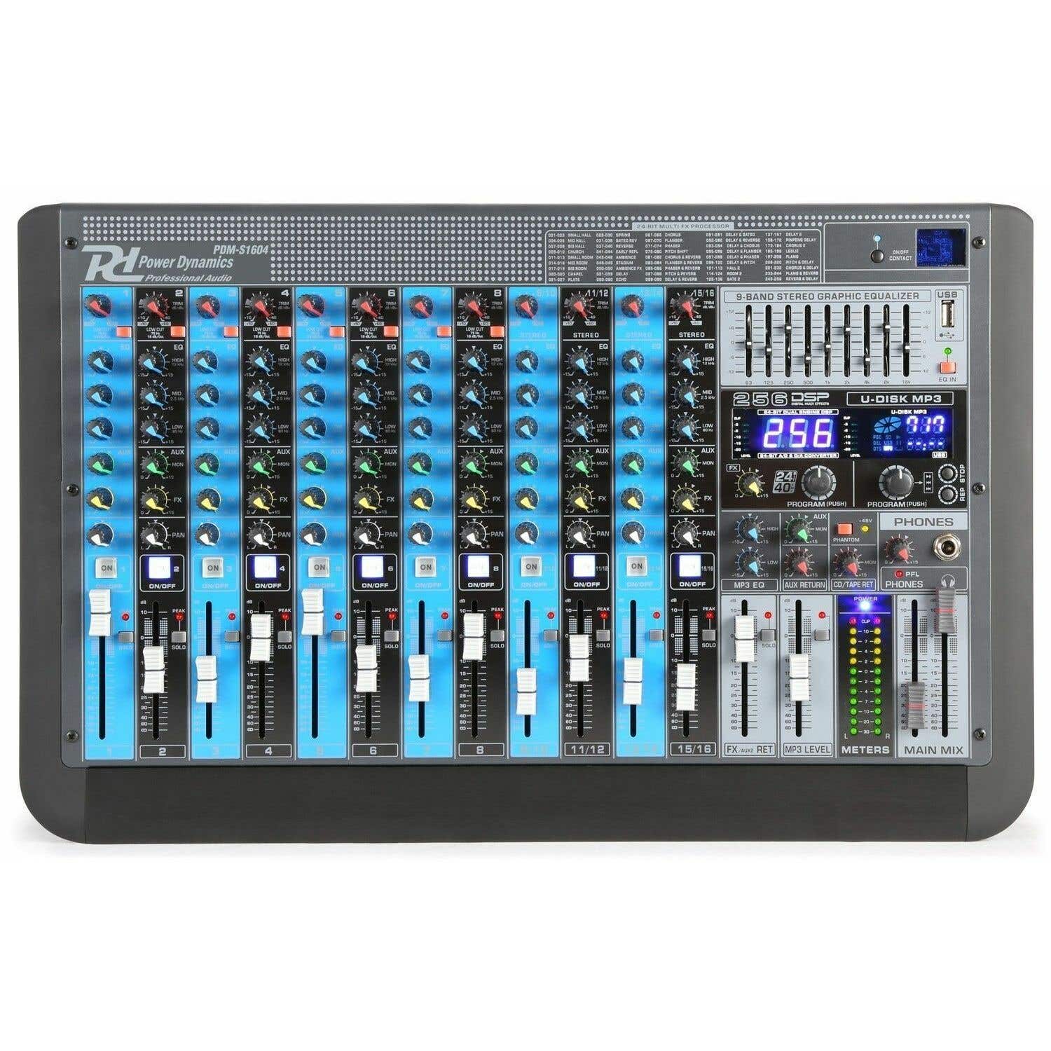Power Dynamics PDM-S1604 professionelles 16-Kanal-Mischpult