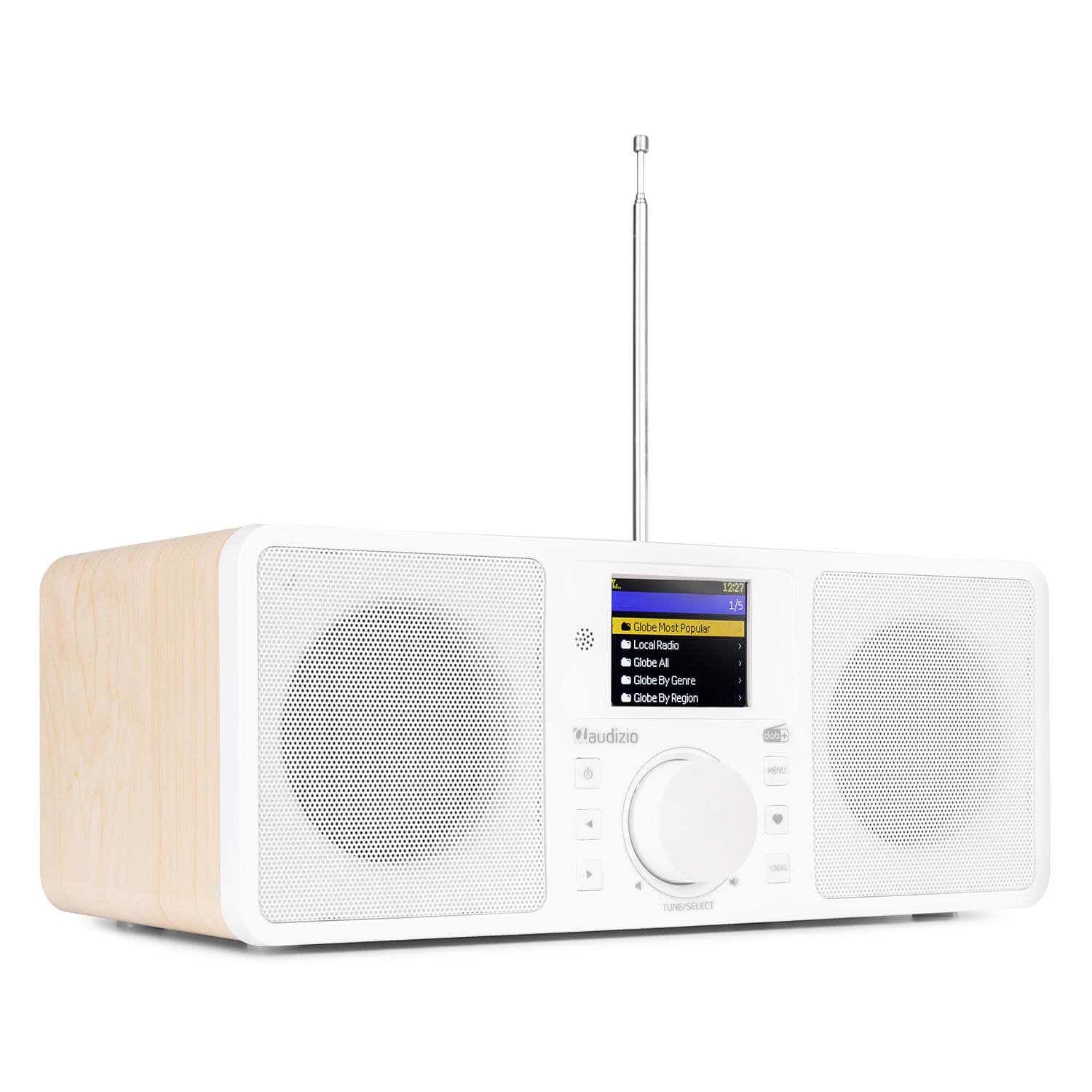 Audizio Rome DAB-Radio, Internetradio mit WLAN + Bluetooth – Weiß