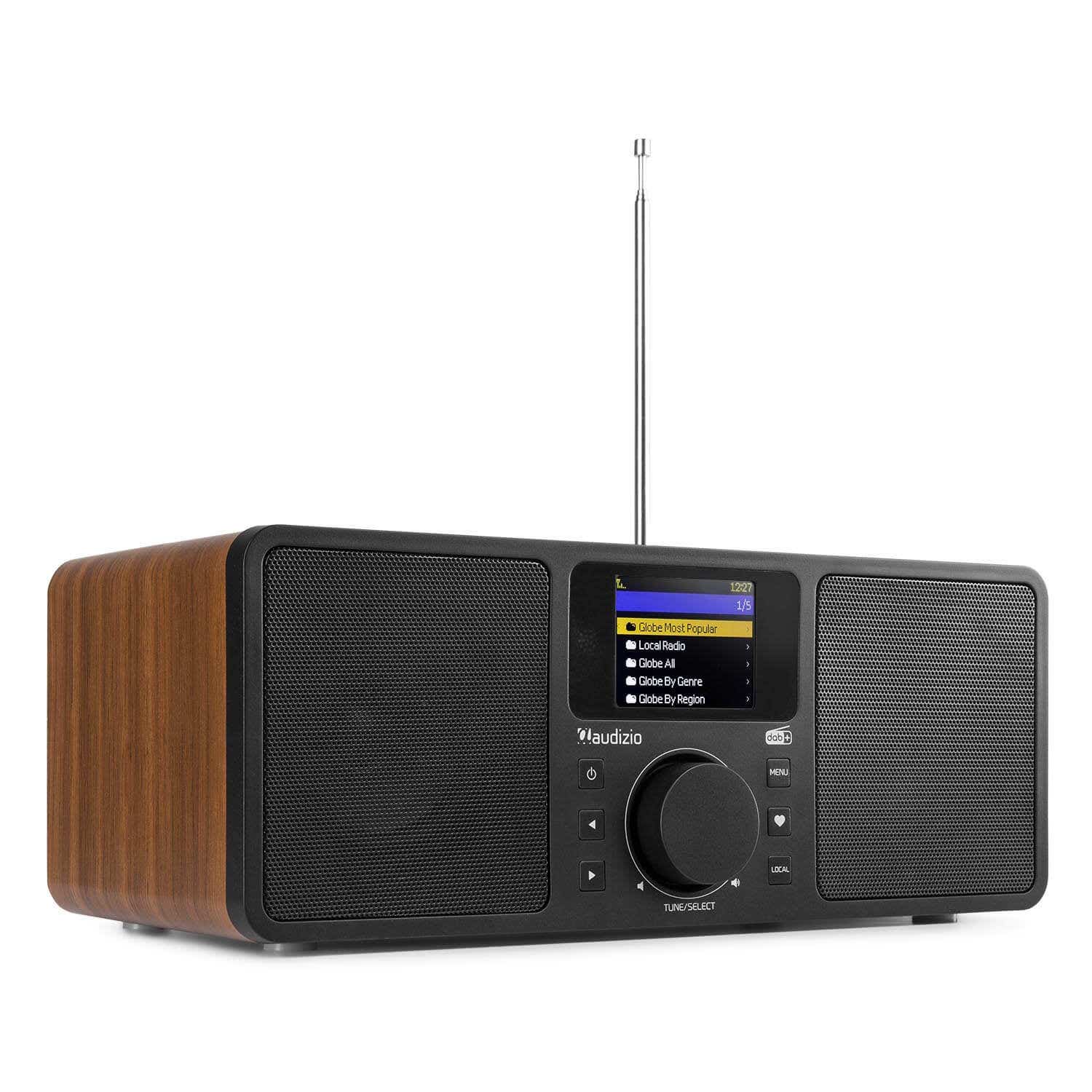 Audizio Rome DAB-Radio, Internetradio mit WLAN + Bluetooth – Holz